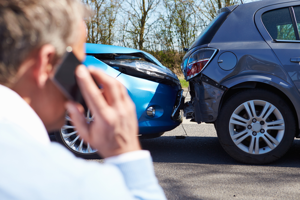 fault determined in cell phone distraction car accidents